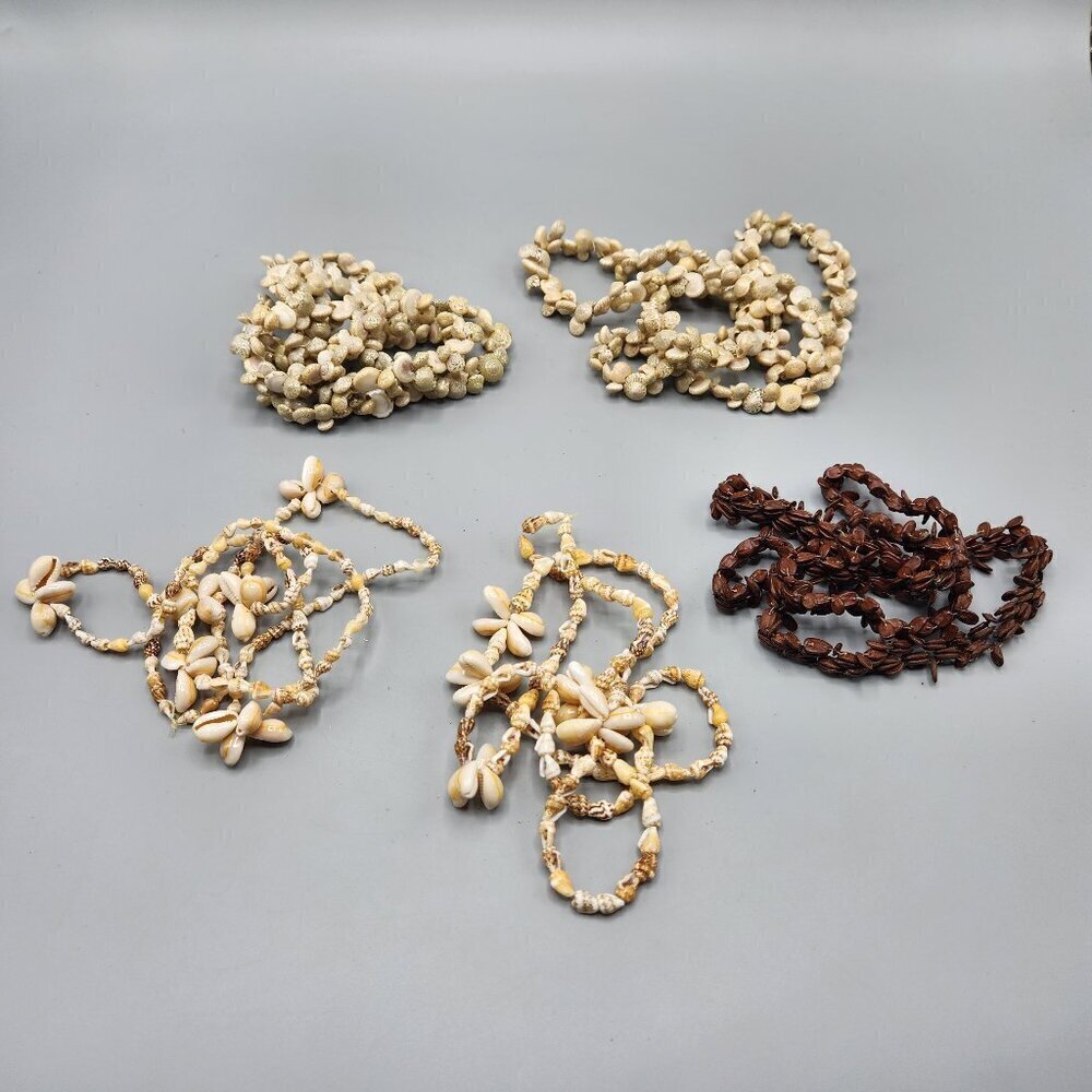 Hawaiian Shell Seed Snail Necklace Bead Lot